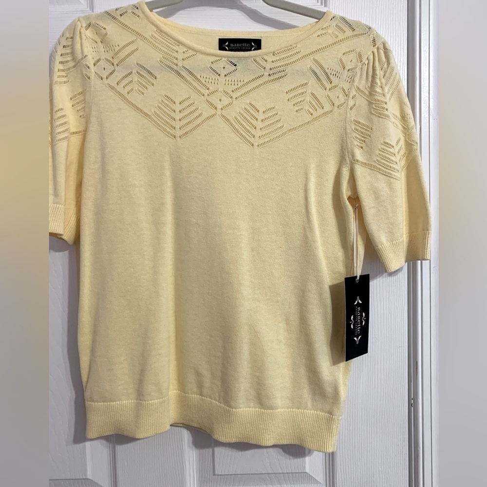NWT Nanette Lepore lightweight cotton sweater